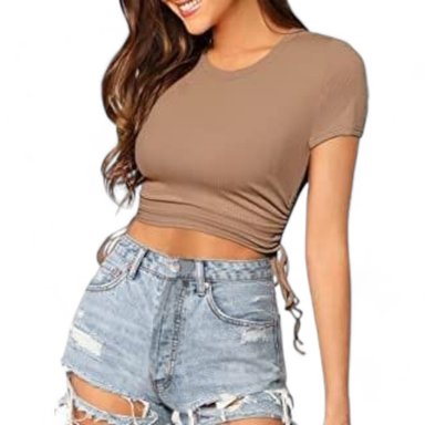 POLO SOFÍA JALAPITA MANGA CORTA SAB-13 COLOR CAMEL