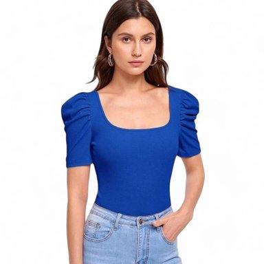 POLO PRINCESA MANGA CORTA SAB-13 COLOR AZUL