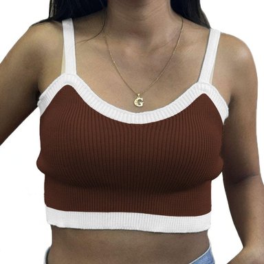 TOP MUJER HILO NACIONAL 359G-10 COLOR MARRON