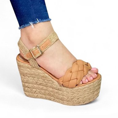 SANDALIA MUJER TACO 12 PLATAFORMA 5 2086L-55 COLOR CAMEL - 1