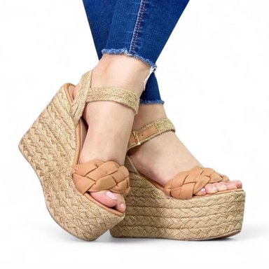 SANDALIA MUJER TACO 12 PLATAFORMA 5 2086L-55 COLOR CAMEL - 2