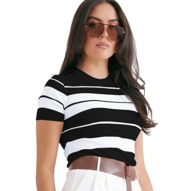 POLO MUJER HILO NEW ECOSHOPING 359G-17 COLOR NEGRO