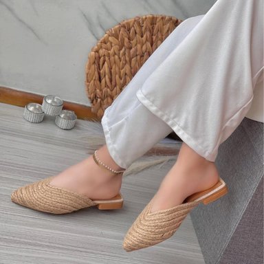 BALLERINA MUJER COCO-40 TACO 2 YUTE COLOR BEIGE - 3
