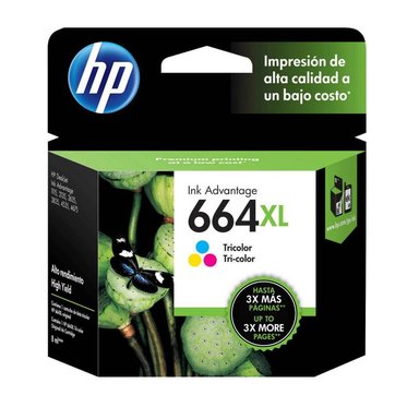 CARTUCHO DE TINTA HP 664XL COLOR ORIGINAL