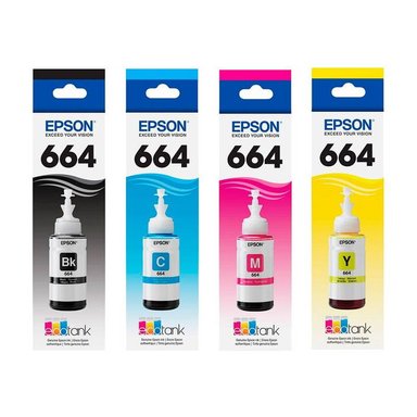 PACK 4 TINTAS EPSON T664 CIAN
