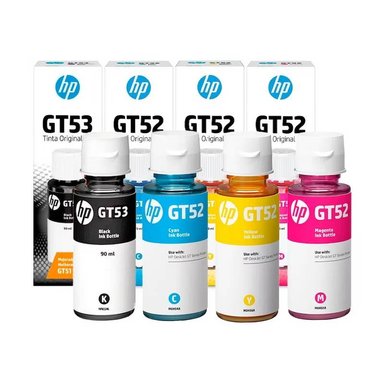 TINTAS HP CIAN PACK GT52 Y GT53