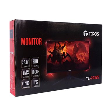 MONITOR IPS FHD TEROS 23.8" PLANO TE-2415S HDMI VGA - 4