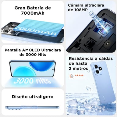 CELULAR HONOR X8D 256GB + 8GB RAM 6.77' - 2