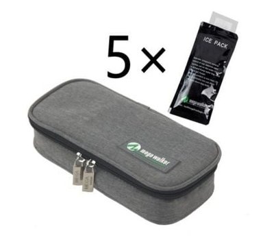 BOLSA GRIS ENFRIADORA PARA INSULINA