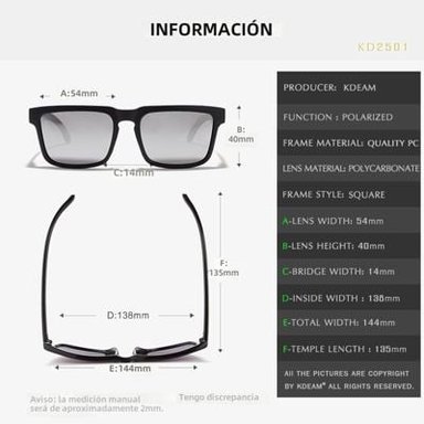 LENTES DE SOL KDEAM SPRINT POLARIZADOS UV400 - 3