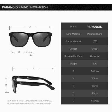 LENTES DE SOL PROTECCIÓN UV PARANOID GRAND POLARIZADOS UV400 - 5