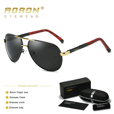 LENTES DE SOL PROTECCIÓN UV AORON PILOT- POLARIZADOS UV400