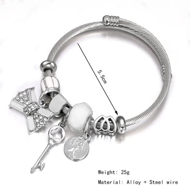 PULSERA CUERO MUJER LLAVE - 3