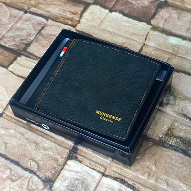 BILLETERA DE CUERO MENBENSE - ELEGANTE - NEGRO