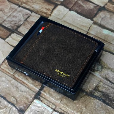 BILLETERA DE CUERO MENBENSE - ELEGANTE - MARRÓN