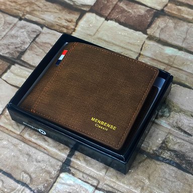 BILLETERA VINTAGE CUERO BEIGE MENBENSE ELEGANTE