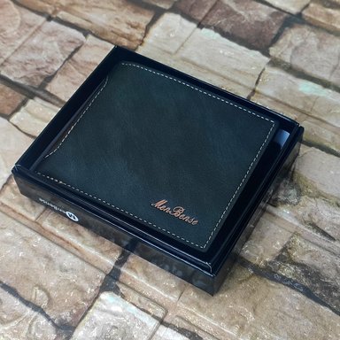 BILLETERA CUERO NEGRO MENBENSE ELEGANTE