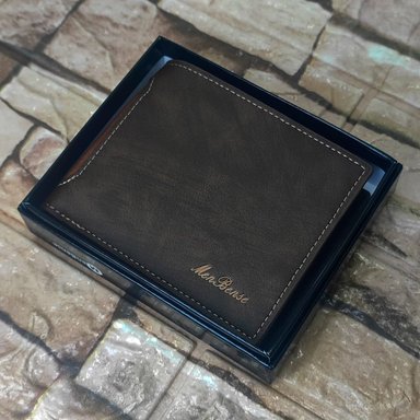 BILLETERA VINTAGE CUERO MARRÓN MENBENSE ELEGANTE