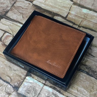 BILLETERA VINTAGE CUERO BEIGE MENBENSE ELEGANTE