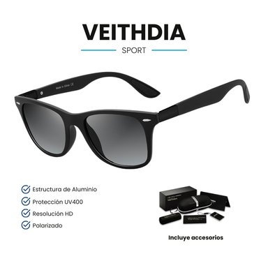 LENTES DE SOL VEITHDIA SPORT POLARIZADOS UV400 - NEGRO