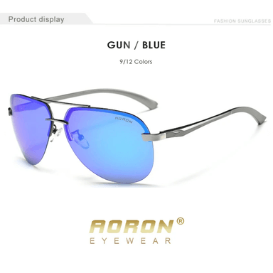 LENTES DE SOL AORON - INFINITY - POLARIZADOS UV400 - CELESTE - 5