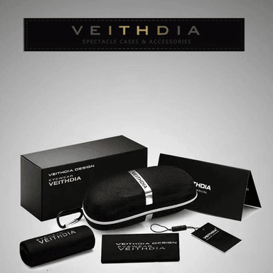 LENTES SOL UV400 VEITHDIA RACER POLARIZADOS PLATA - 3