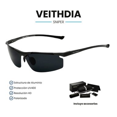 LENTES SOL UV400 VEITHDIA SNIPER POLARIZADOS GRIS