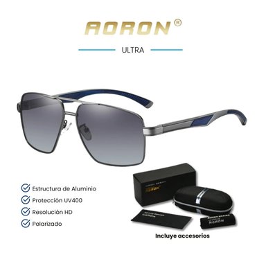 LENTES DE SOL AORON - ULTRA - POLARIZADOS UV400 - NEGRO