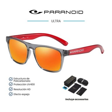 LENTES SOL UV400 PARANOID ULTRA POLARIZADOS NARANJA