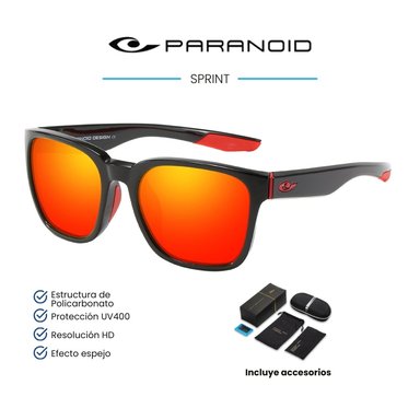 LENTES DE SOL PARANOID - SPRINT - POLARIZADOS UV400 - NARANJA