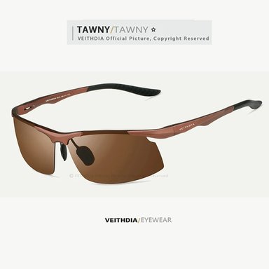 LENTES SOL UV400 VEITHDIA SNIPER POLARIZADOS MARRÓN - 5