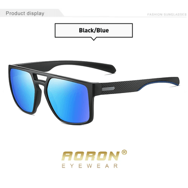 LENTES SOL UV400 AORON GRAND POLARIZADOS AZUL - 4