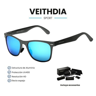 LENTES DE SOL VEITHDIA SPORT POLARIZADOS UV400 - CELESTE