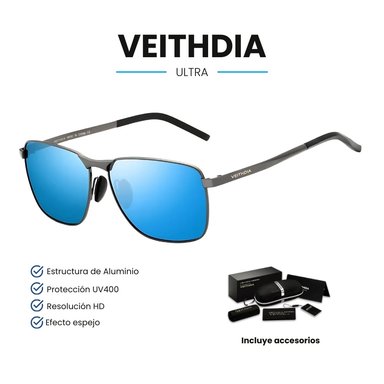 LENTES DE SOL VEITHDIA ULTRA POLARIZADOS UV400 - CELESTE