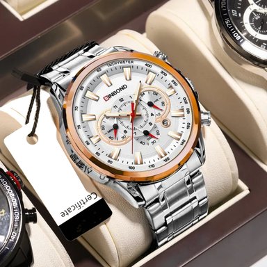 RELOJ BINBOND PARA HOMBRE - ELEGANTE - ACERO