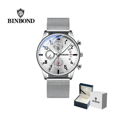 RELOJ BINBOND PARA HOMBRE - ELEGANTE - ACERO