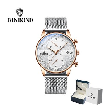 RELOJ BINBOND PARA HOMBRE - ELEGANTE - ACERO