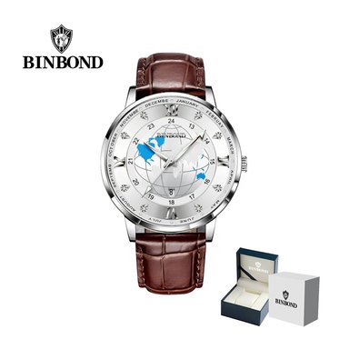 RELOJ BINBOND PARA HOMBRE - ELEGANTE - CUERO