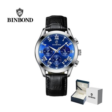 RELOJ BINBOND PARA HOMBRE - ELEGANTE - CUERO