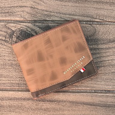 BILLETERA DE CUERO MENBENSE - ELEGANTE - M8 - BEIGE