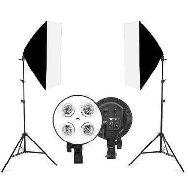 KIT ILUMINACIÓN WEIFENG 2 SOFTBOX 4 FOCOS 18W - 2