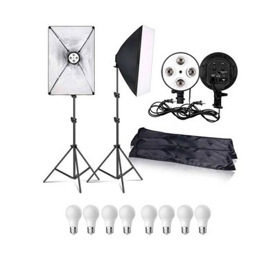 KIT ILUMINACIÓN WEIFENG 2 SOFTBOX 4 FOCOS 18W - 3