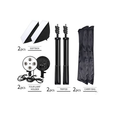KIT ILUMINACIÓN WEIFENG 2 SOFTBOX 4 FOCOS 18W - 4
