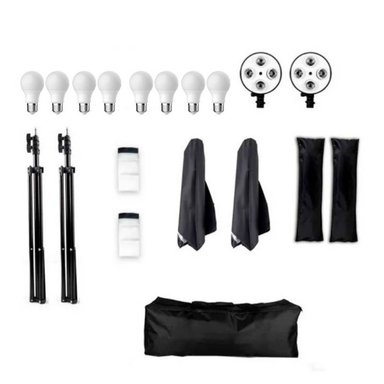 KIT ILUMINACIÓN WEIFENG 2 SOFTBOX 4 FOCOS 18W - 5