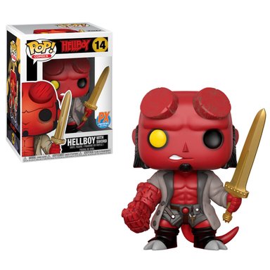 FIGURA FUNKO POPS FUNKO POP VINYL HELLBOY WSWORD EXCLUSIVO PX - 1