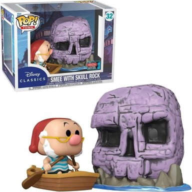 FIGURA FUNKO POP TOWN DISNEY CLASSIC PETER PAN SMEE WSKULL ROCK EXCLUSIVO NYCC 2022 - 1
