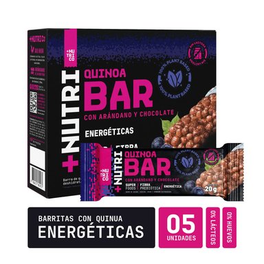 Pack X4 Barras de Cereales Andinos Arándanos 100g Nutri Co - 2