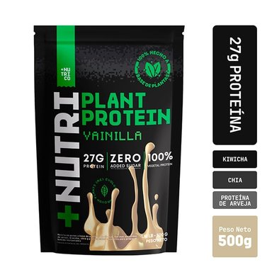 PROTEÍNA VEGANA PLANT PROTEIN VAINILLA 500G NUTRI CO