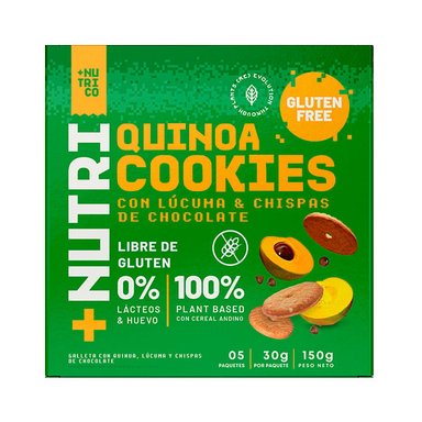 Pack x4 Galletas Sin Gluten Quinua y Lúcuma 150g Nutri Co - 4