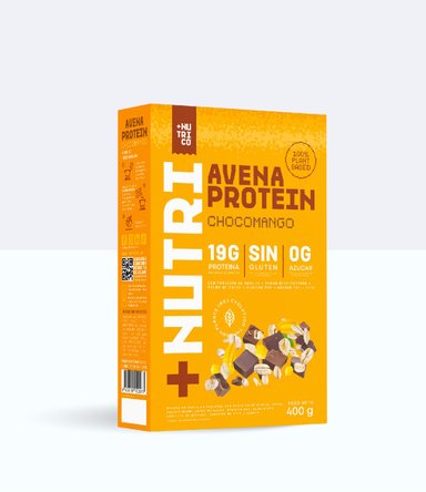 Pack X2 Avena en Hojuelas Proteica Mango y Chocolate 400g Nutri Co
